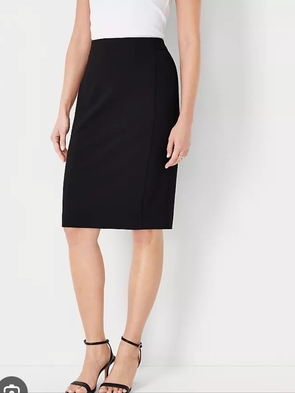 Ann Taylor Black Petite Pencil Skirt